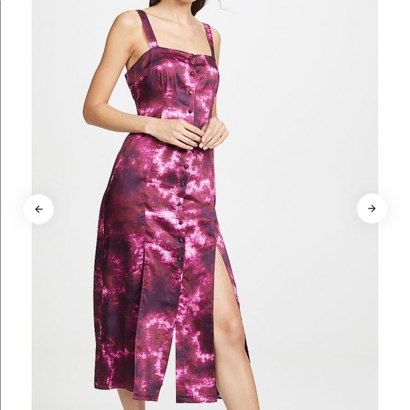 CINQ A’ Sept’ tie dye Alexa button down dress - Picture 3 of 15